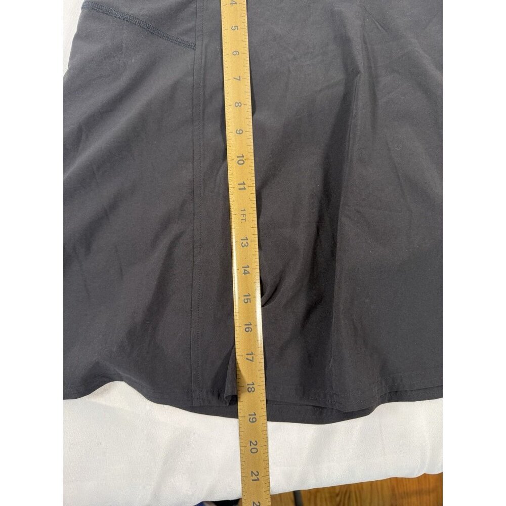 Athleta All Day Skort Jupe Short - Short Solid BlackAthletic Golf Zipper Size 16 - Picture 7 of 10